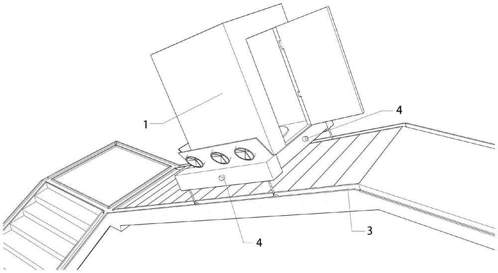 Box type anti-dizzy escape compartment device for high-rise building