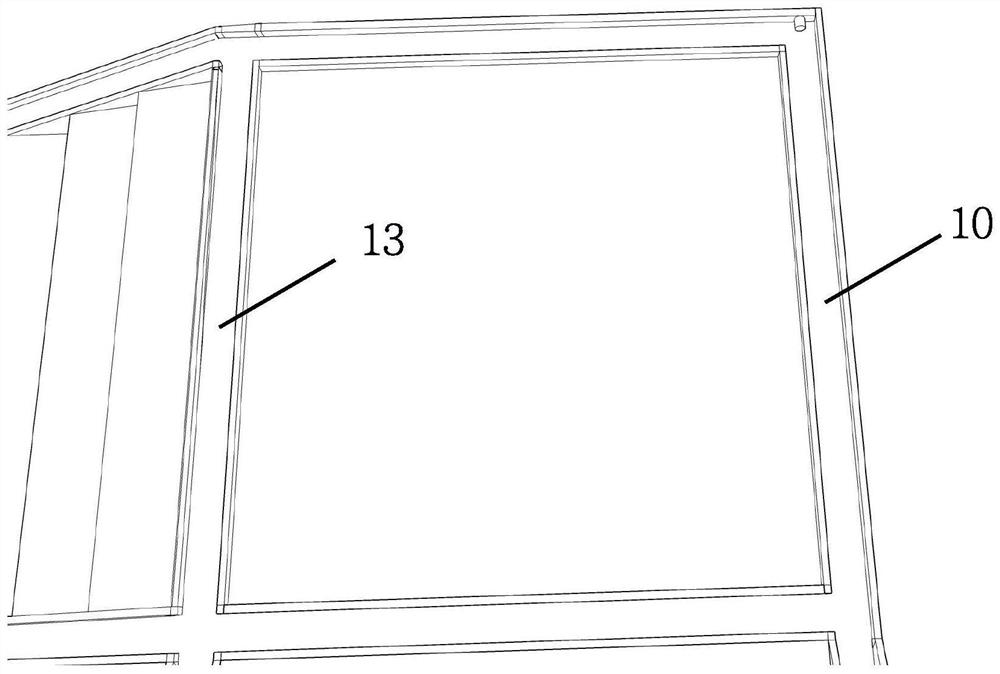 Box type anti-dizzy escape compartment device for high-rise building