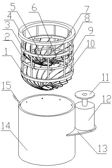 A kind of food processing potato peeling and cutting device