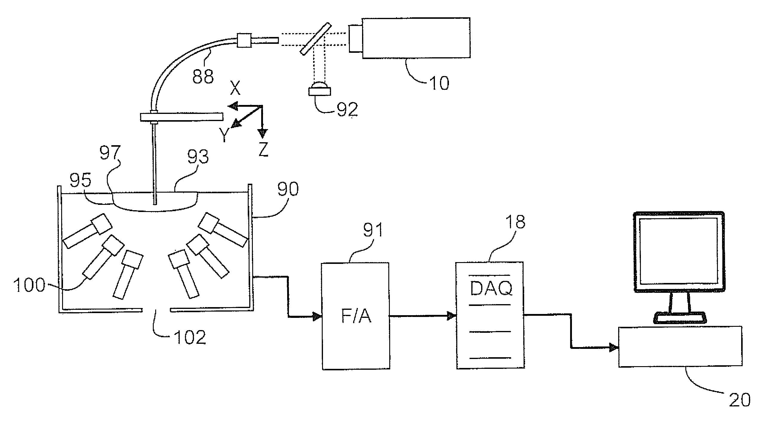 Three-dimensional staring spare array photoacoustic imager and methods for calibrating an imager