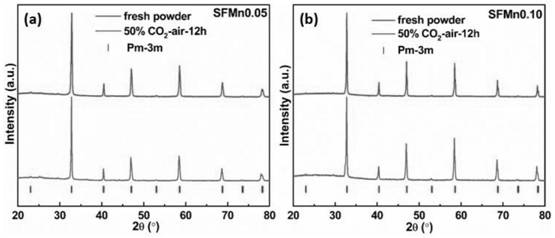 Anticarbon dioxide solid oxide fuel cell cathode material and preparation method thereof