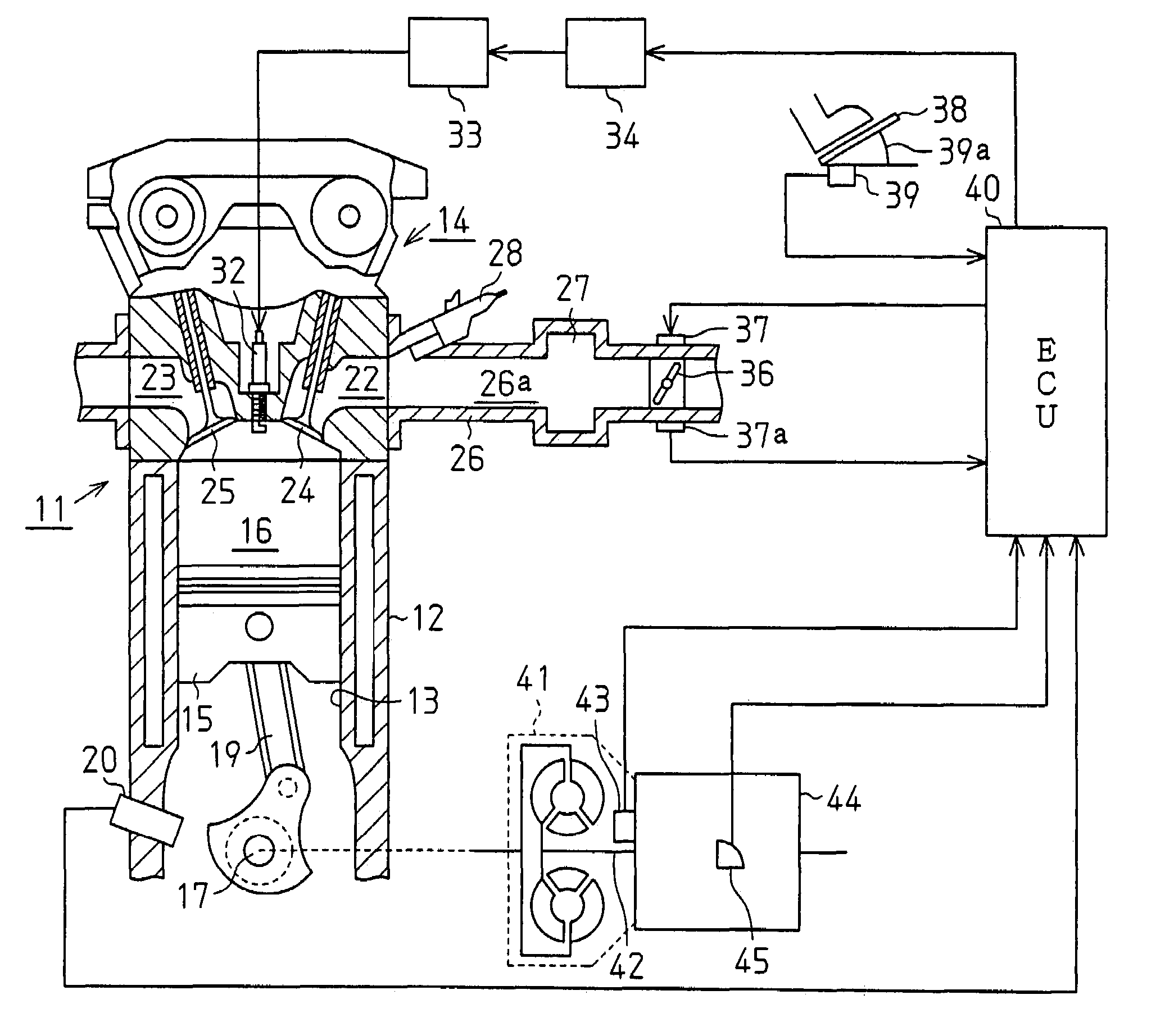 Throttle opening degree control apparatus for internal combustion engine