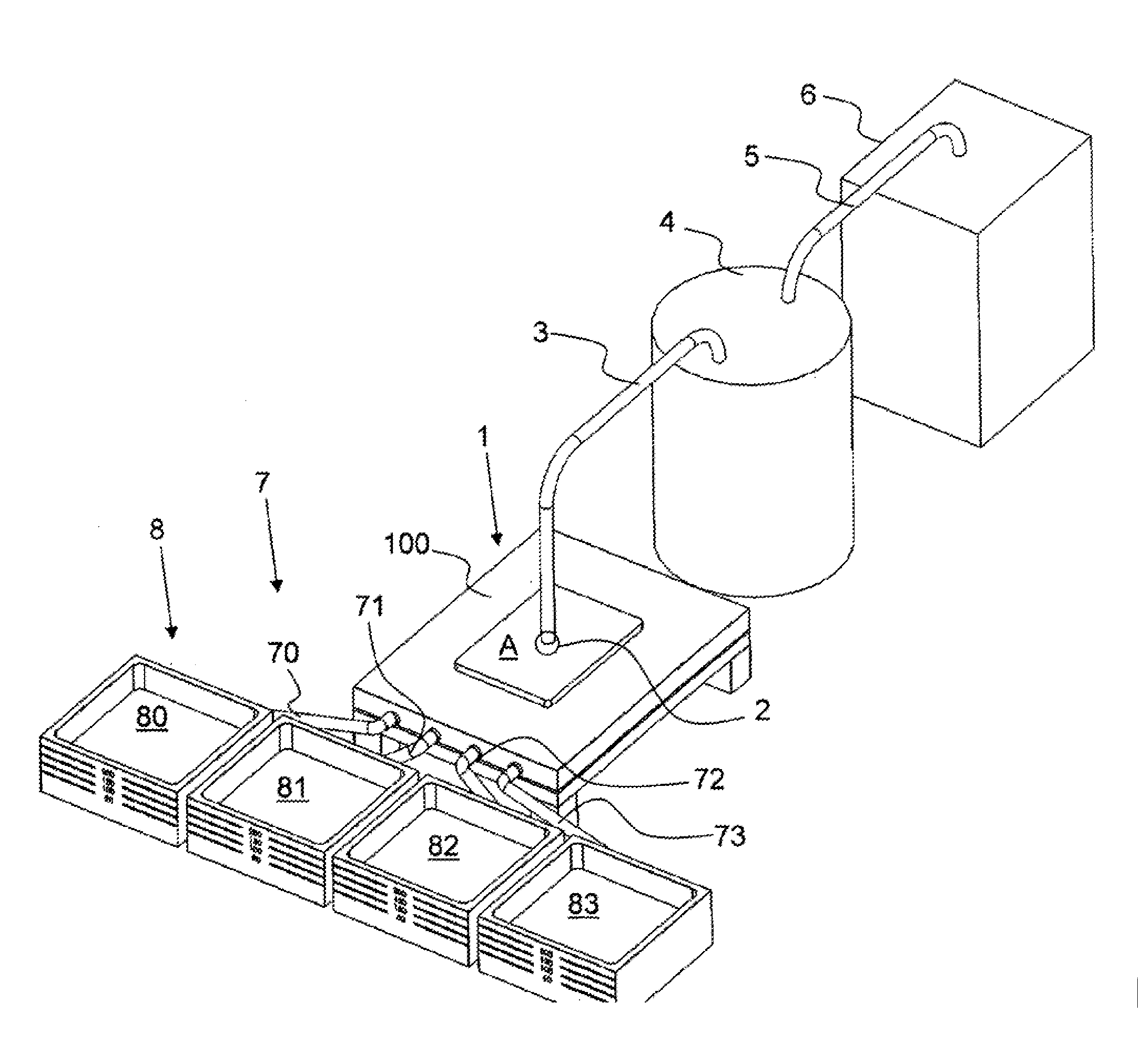 Test unit for wound drainage dressings