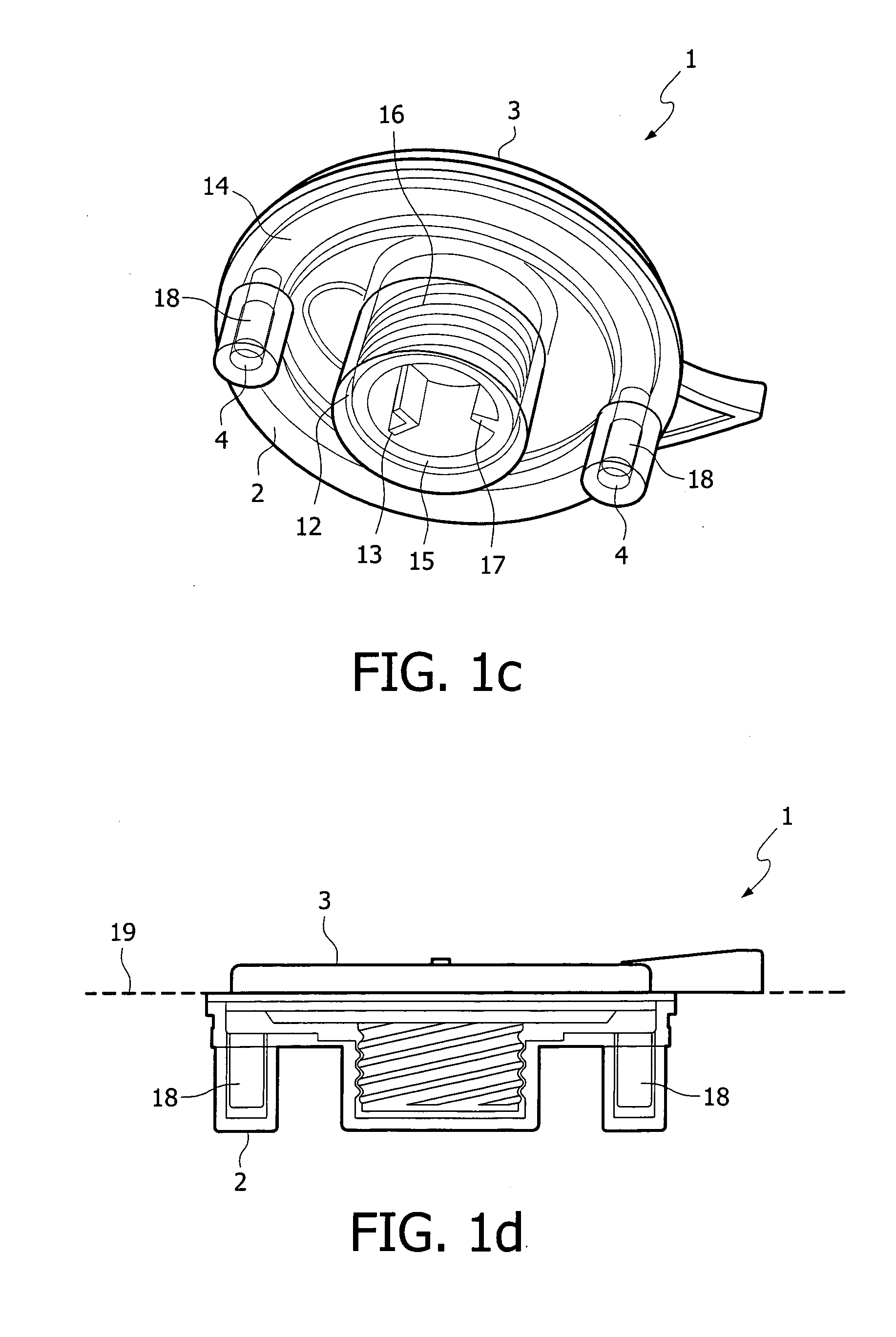 Device for sealing foodstuff containers and foodstuff container provided with such a device