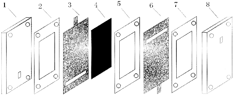 Electrochemically enhancing multifunctional material adsorbing and fluorine removing system, and method thereof