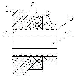 Multi-granularity stepped abrasive paper wheel