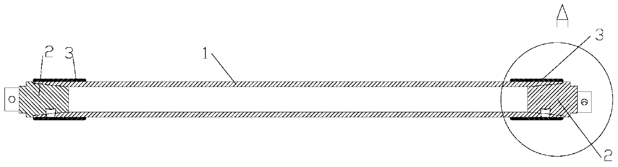 Vehicle composite transmission shaft and preparation method thereof