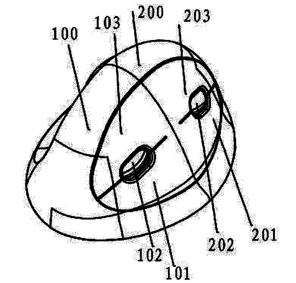 Human engineering vertical mouse capable of being mutually used by left hand and right hand