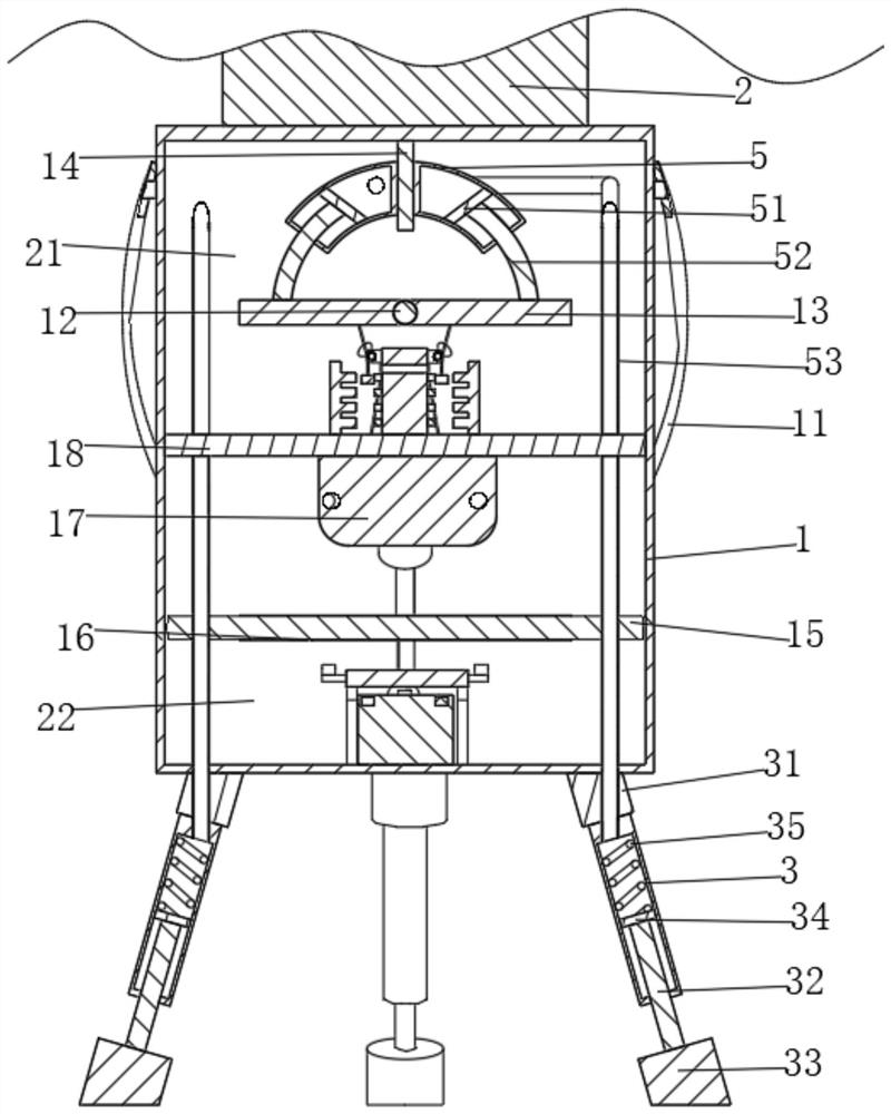 Combined surveying and mapping device capable of being positioned and adjusted