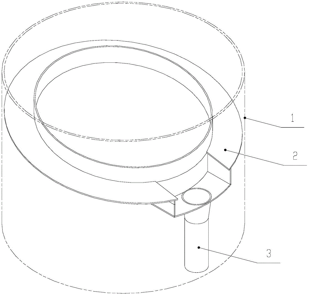 Flue gas condensation and dew formation acid fluid collection device for glass fiber reinforced plastic internal chimney