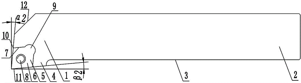 Mechanically-clamped type cutter bar capable of overcoming stress concentration and saving materials