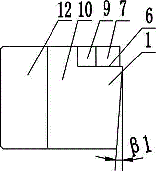 Mechanically-clamped type cutter bar capable of overcoming stress concentration and saving materials