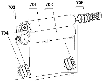 Continuous production method and device for purified-cotton bleached non-woven fabrics