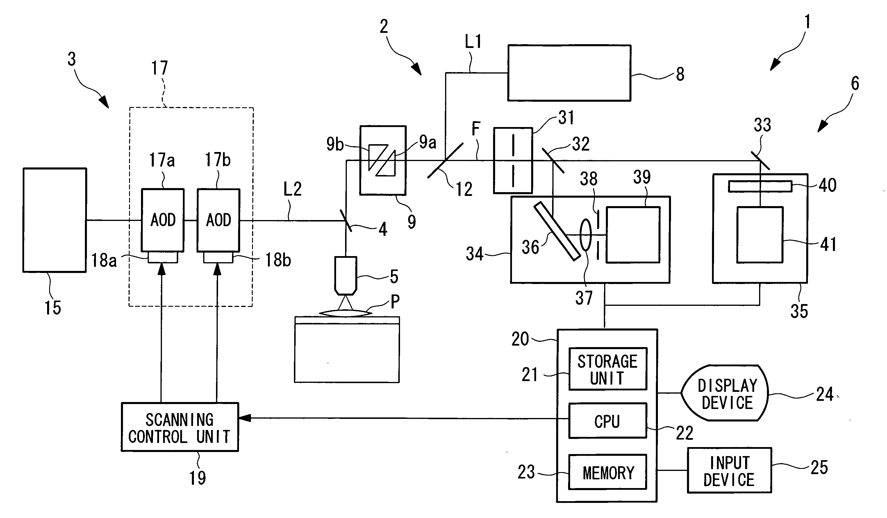 Laser scanning microscope and microscopic observing method