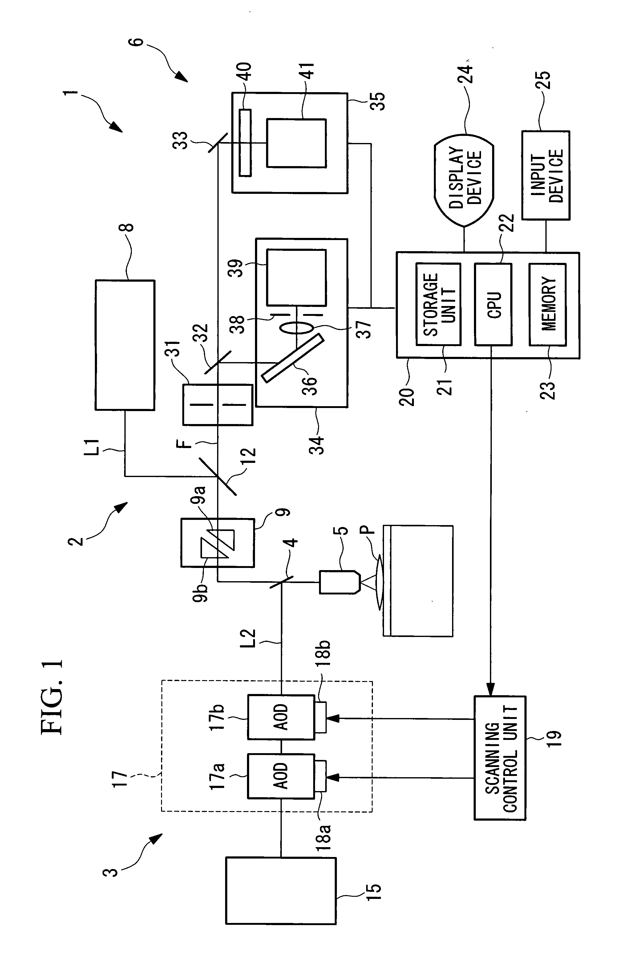 Laser scanning microscope and microscopic observing method