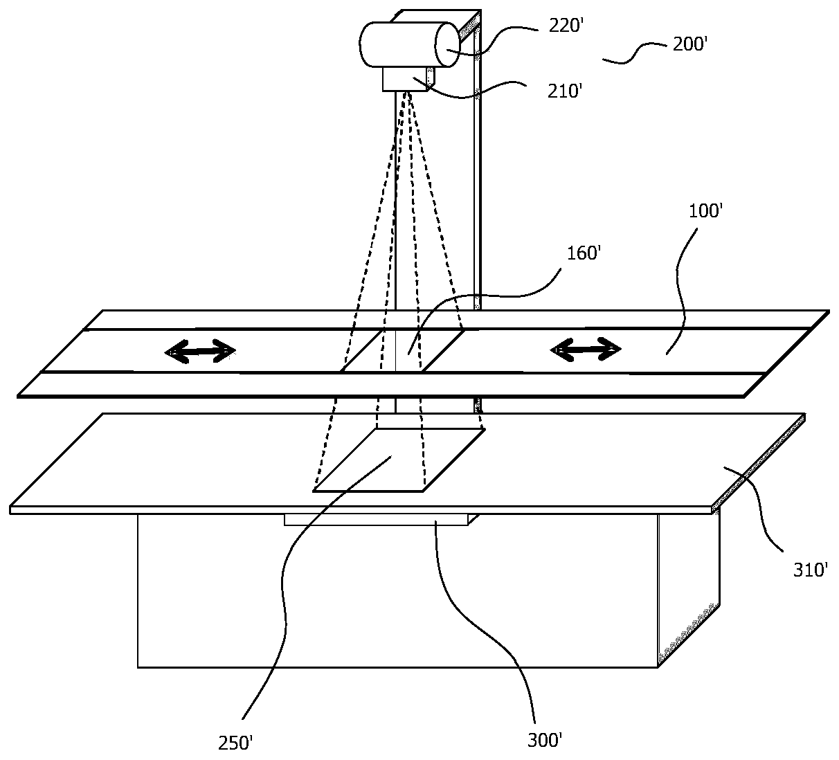 Shielding device, shielding method and X-ray inspection device based on light field of light collimator