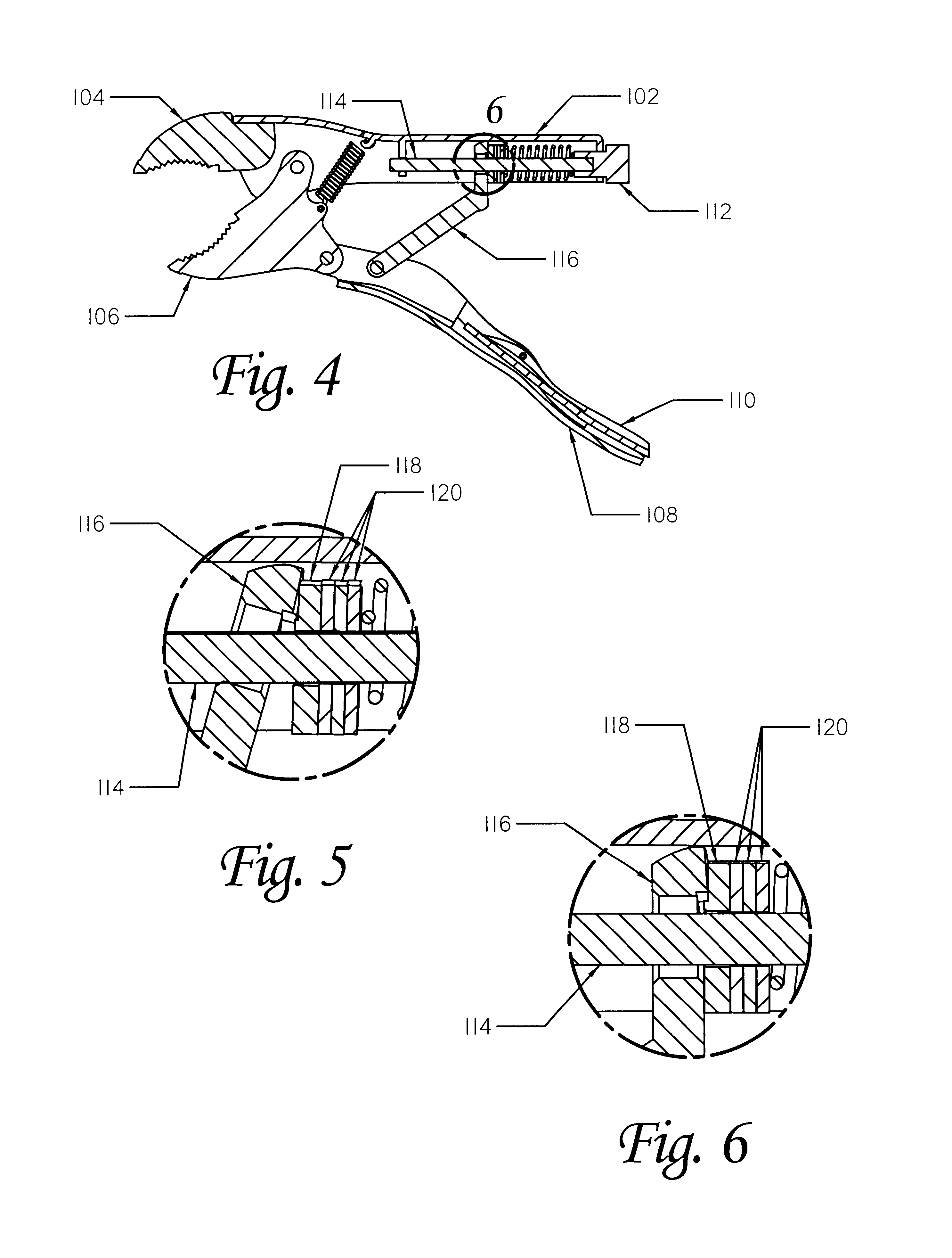 Self adjusting mechanism for locking plier, wrench, or other tool