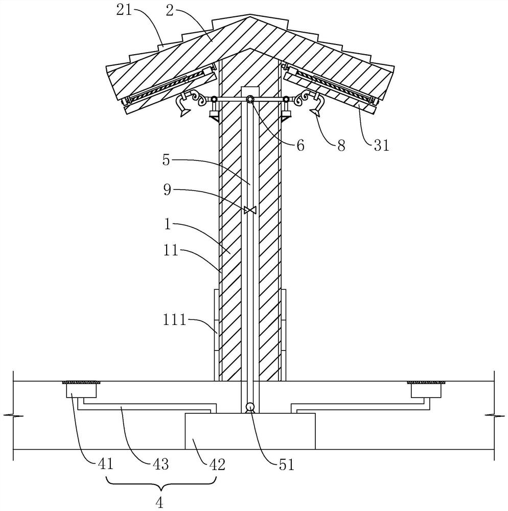 Antique decorative outer wall structure