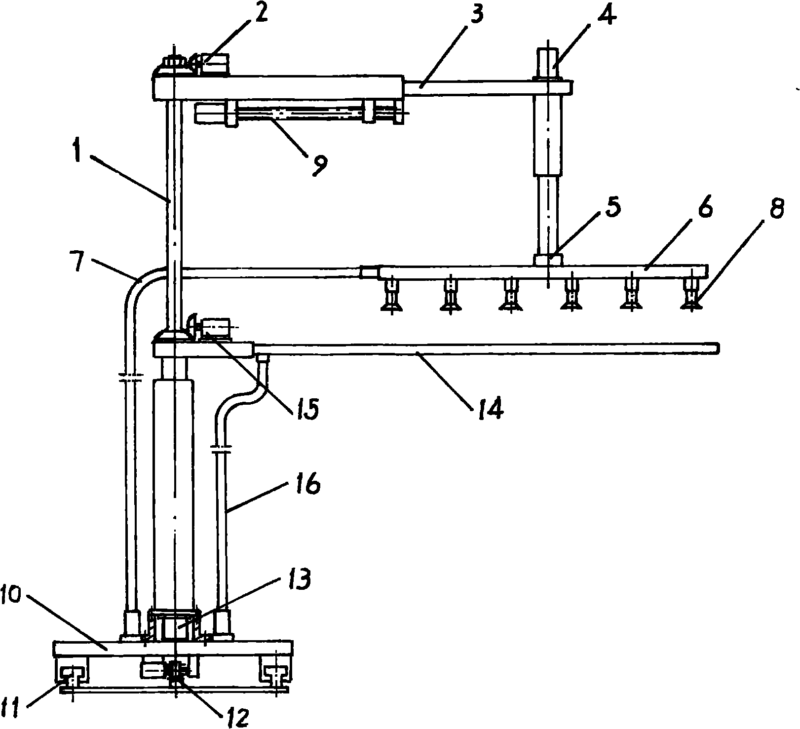 Material paving machine for packaging solar battery