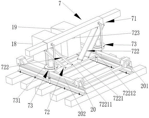 Sleeper replacement device based on mechanical-electrical-hydraulic integration