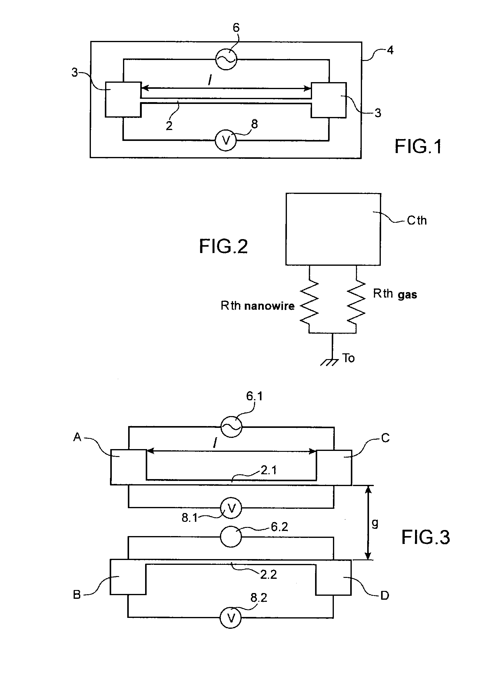 Thermal flow sensor, gas sensor comprising at least one such sensor and pirani gauge comprising at least one such sensor