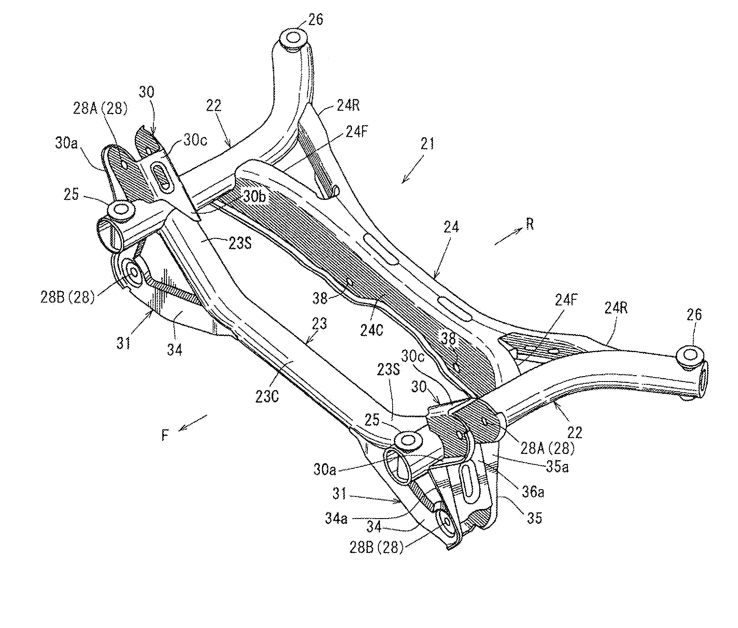 Automotive rear vehicle body structure