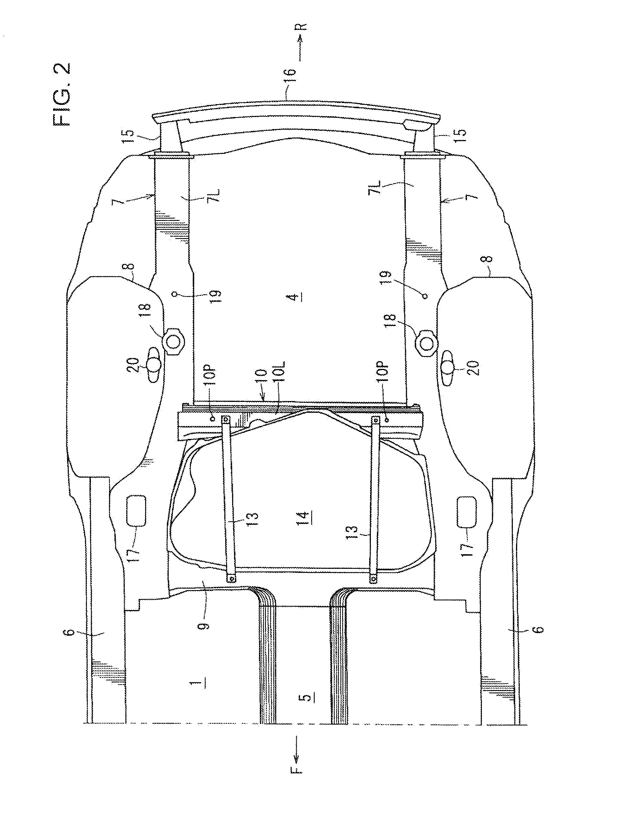 Automotive rear vehicle body structure