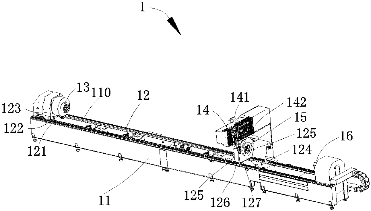 Profile laser cutting machine and using method thereof