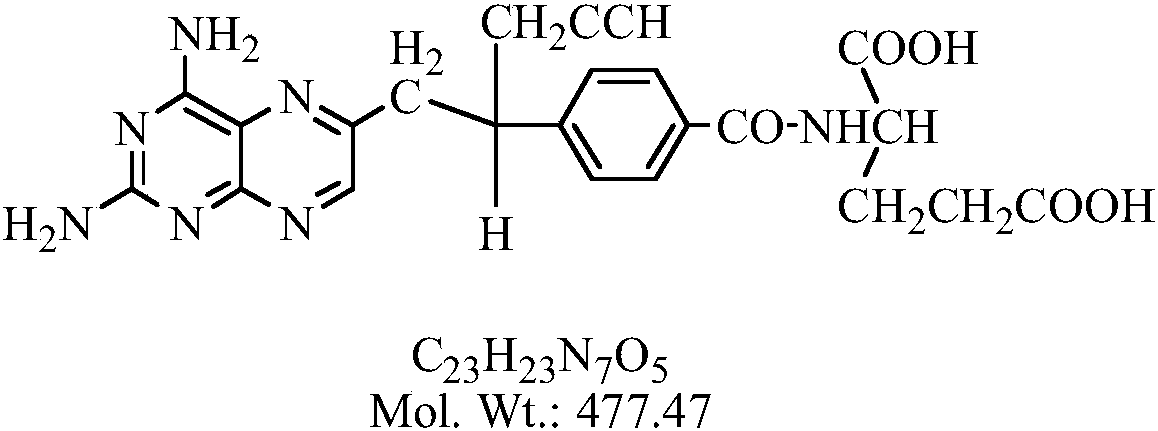 Refining method of pralatrexate intermediate