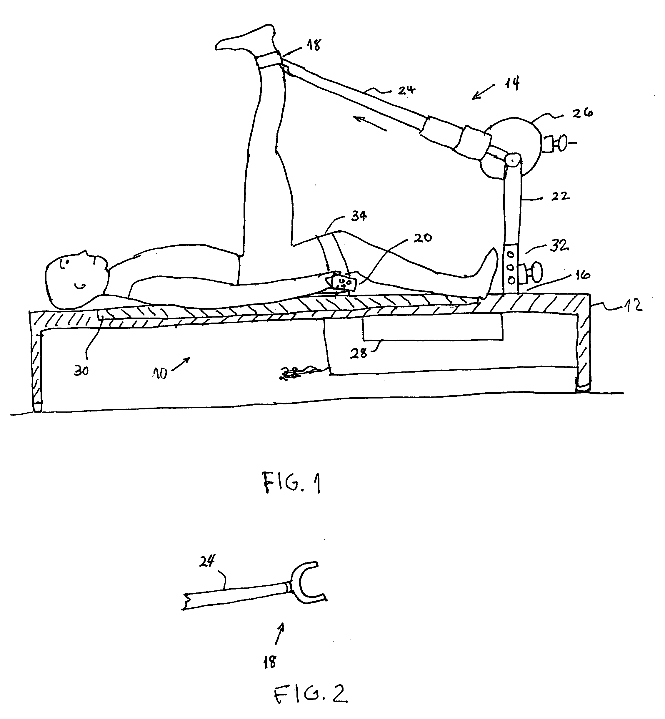 Horizontal hamstring stretcher