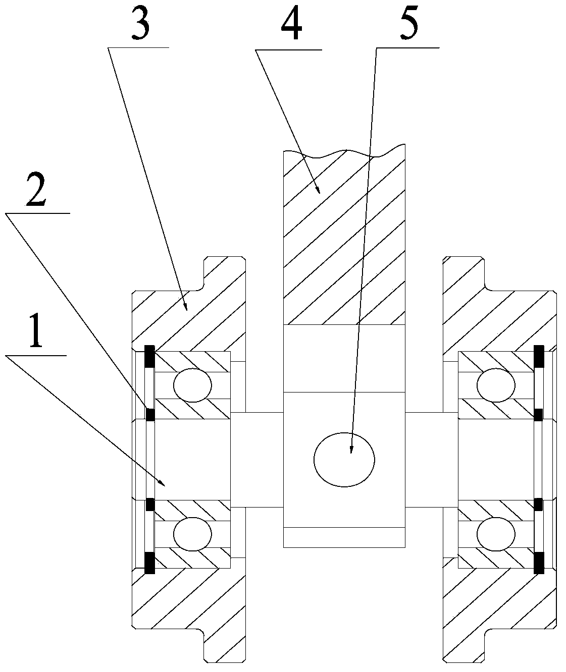 Symmetric edge-knurling roller hold-down device