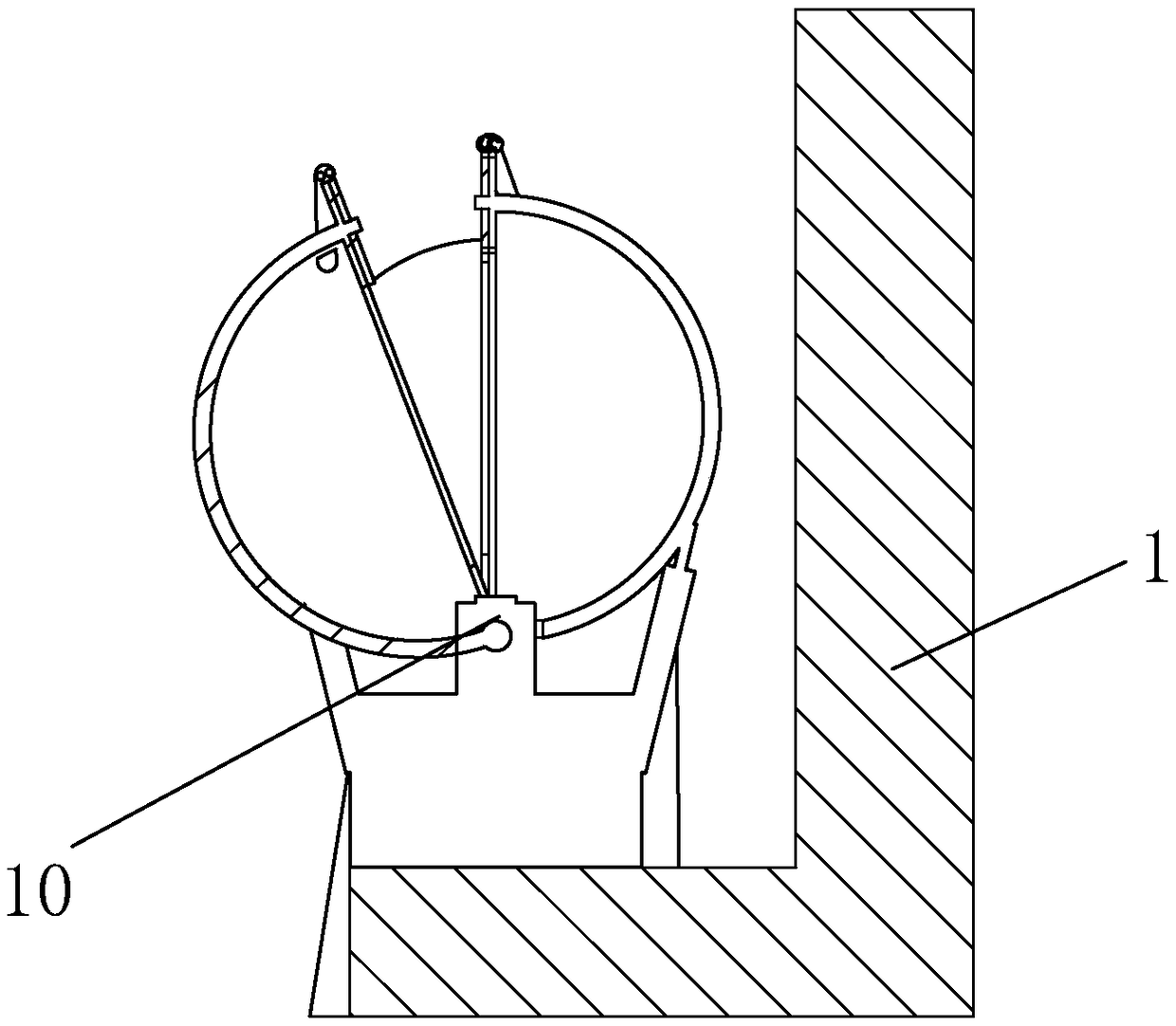 Peach pit removing device