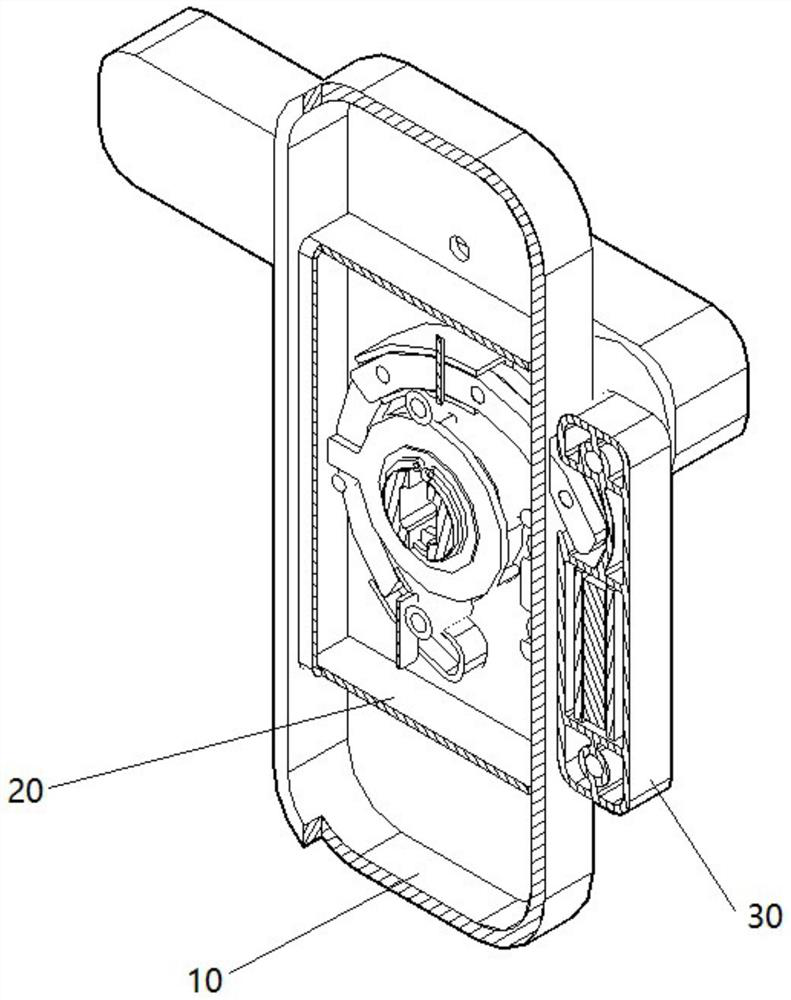 Novel quick-mounting type door lock structure