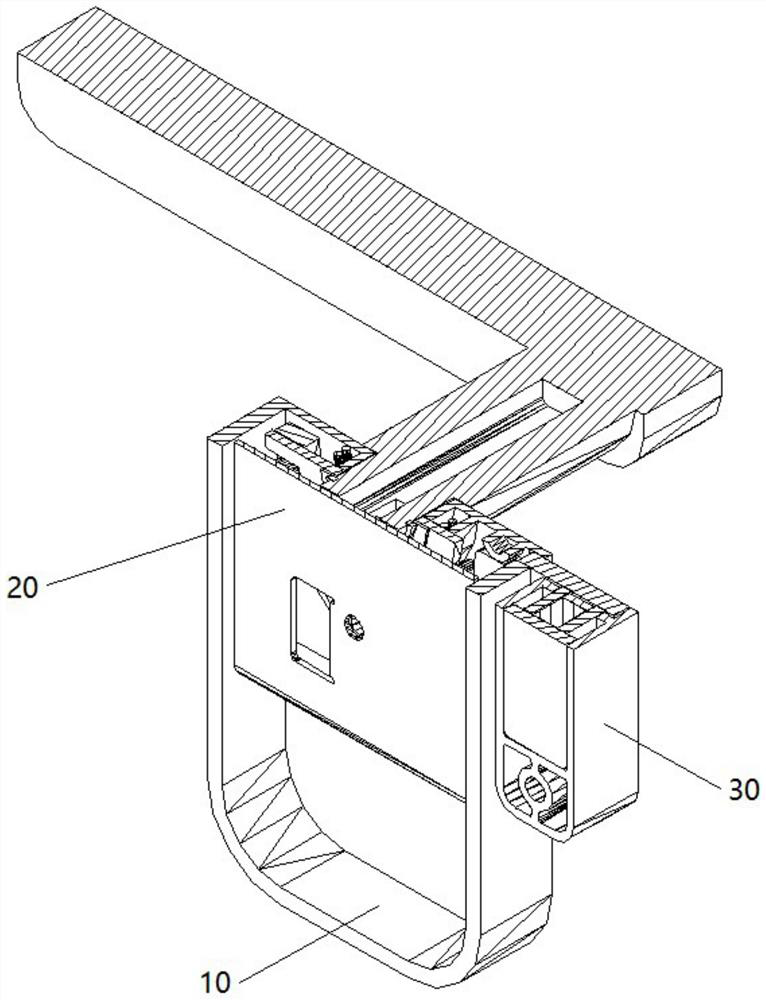 Novel quick-mounting type door lock structure