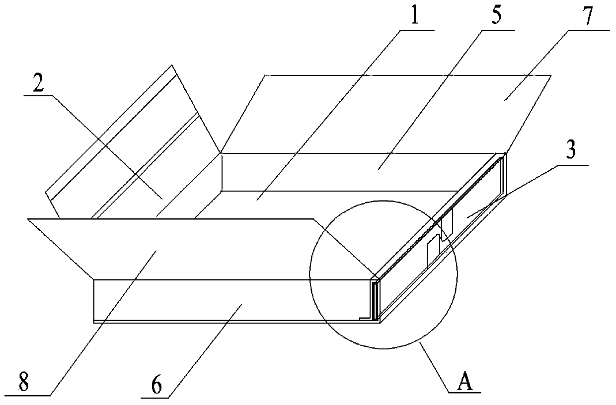 Side wing hook joint type load bearing paper package