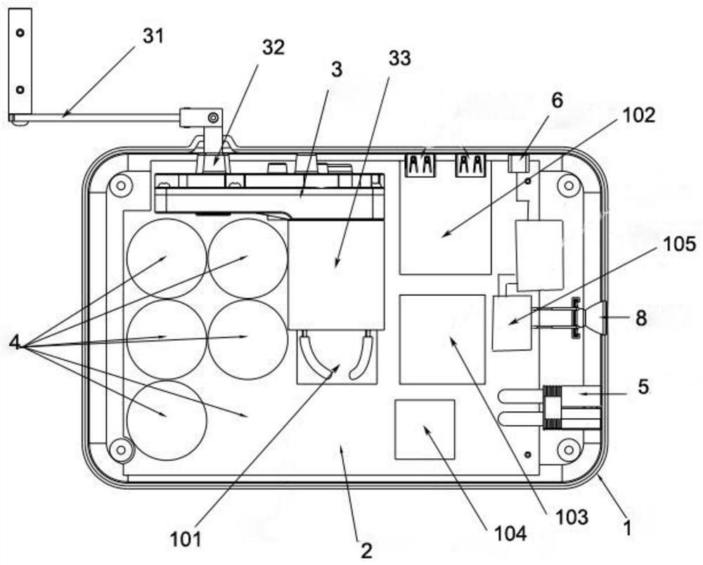 Vehicle emergency starting device with hand-operated power generation function