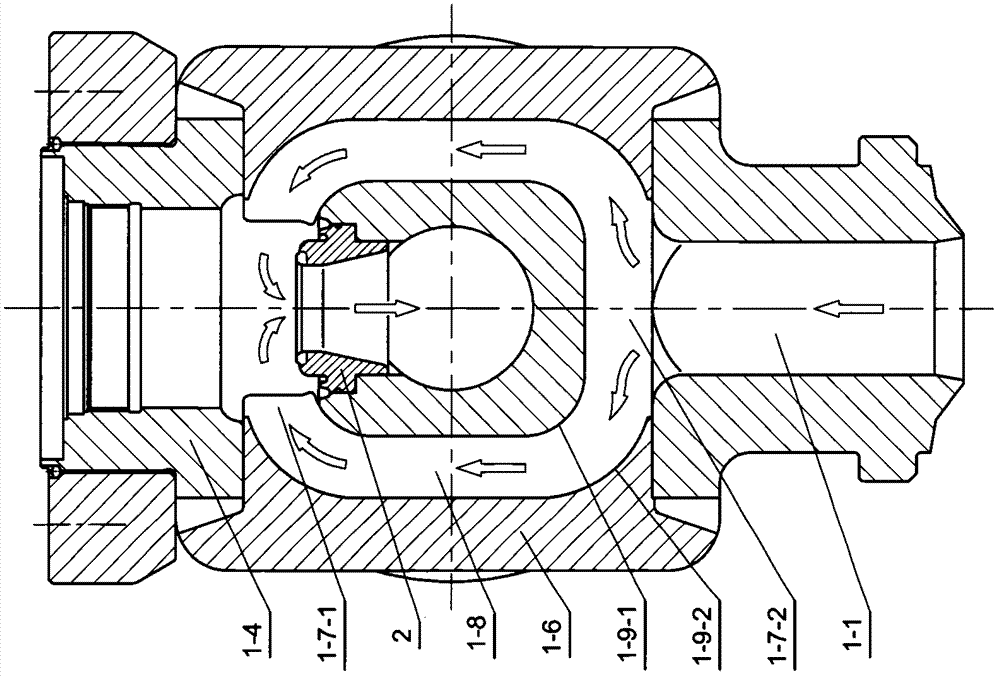 Structure of side exhaust electromagnetic pressure relief valve for main steam system of power station