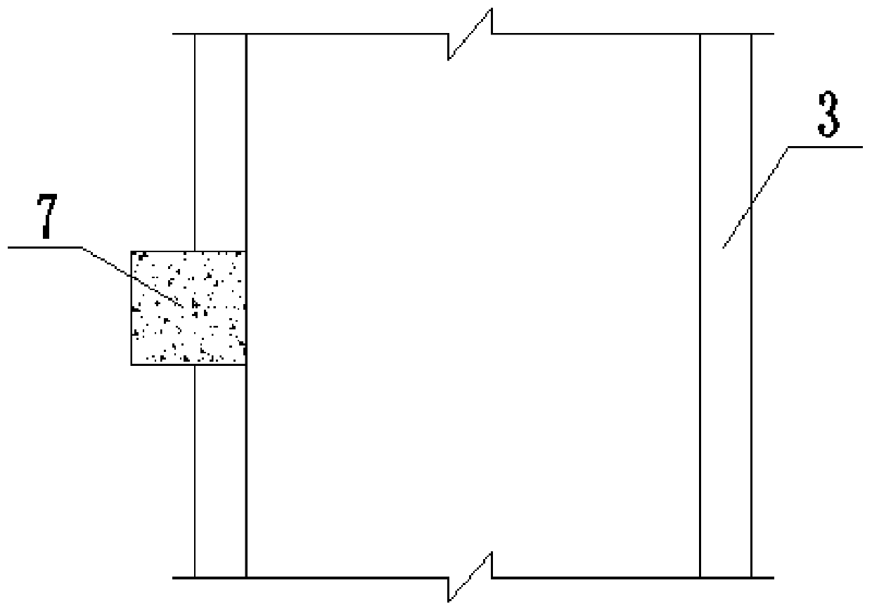 Intensively arranged municipal utility rod and shallowly buried type utility tunnel co-built foundation structure