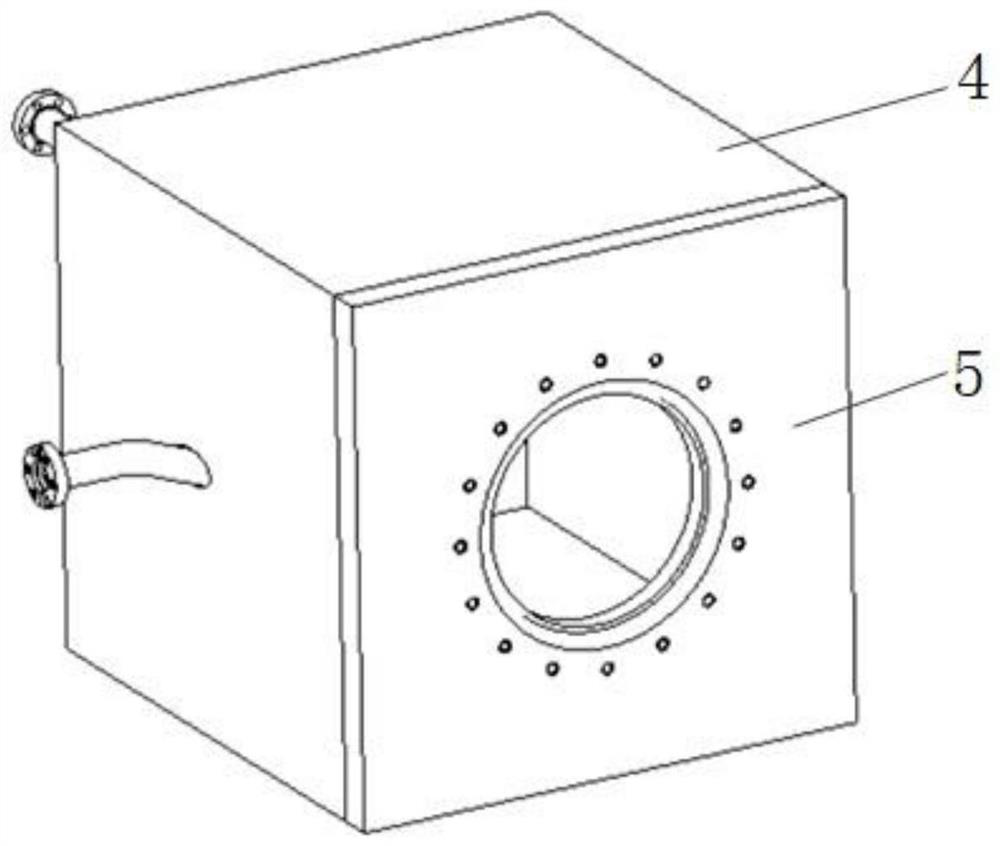 High-energy light beam energy collecting device in vacuum environment