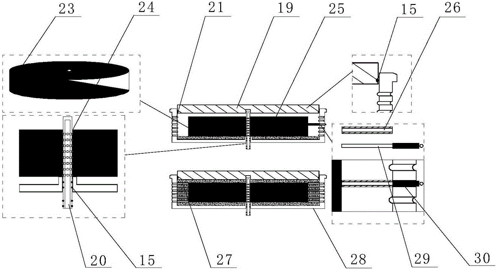 Determination method of high-pressure water injection and radial gas permeability of gas-containing raw coal