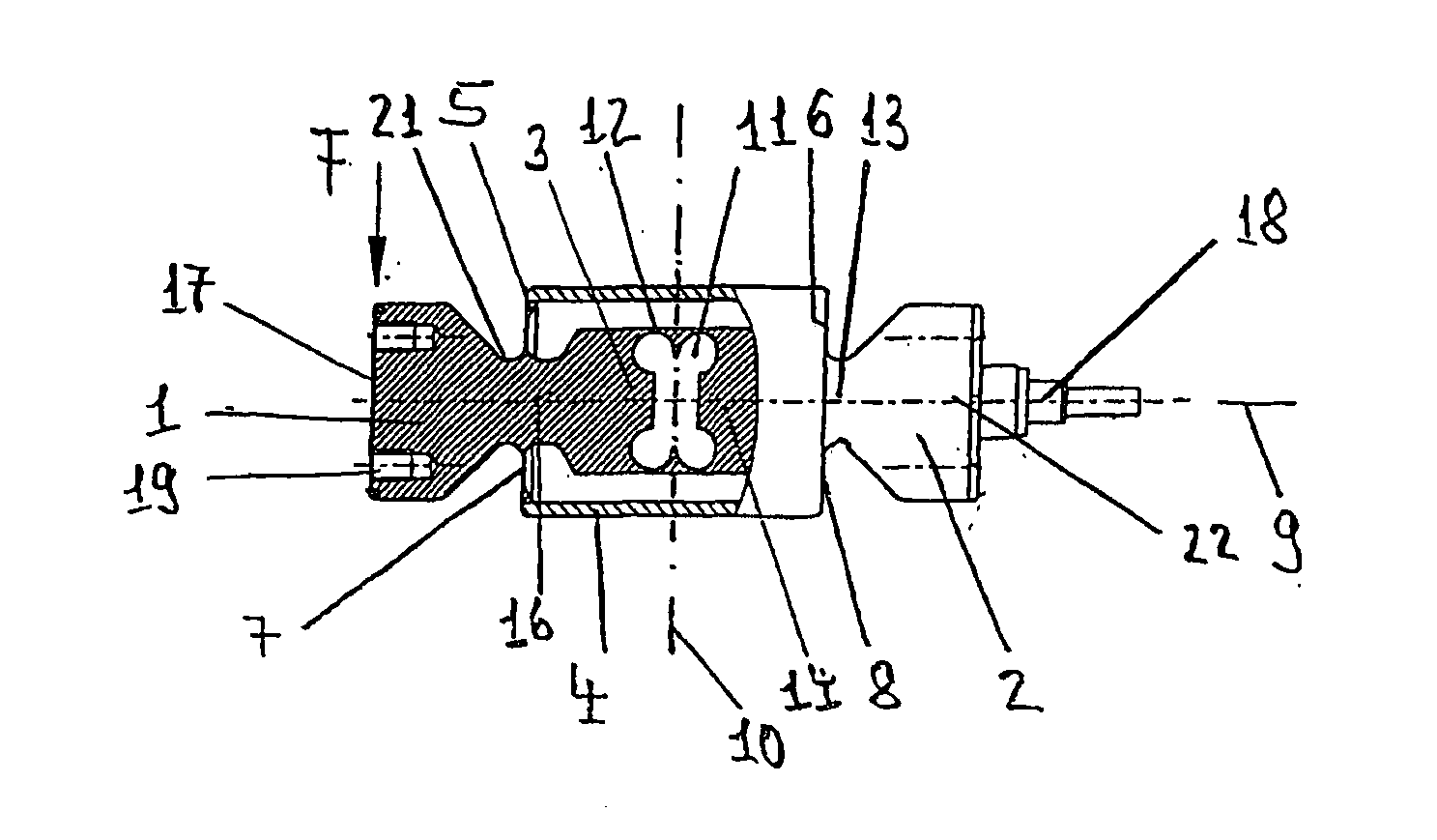 Hermetic Weighing Cell Having Overload Protection