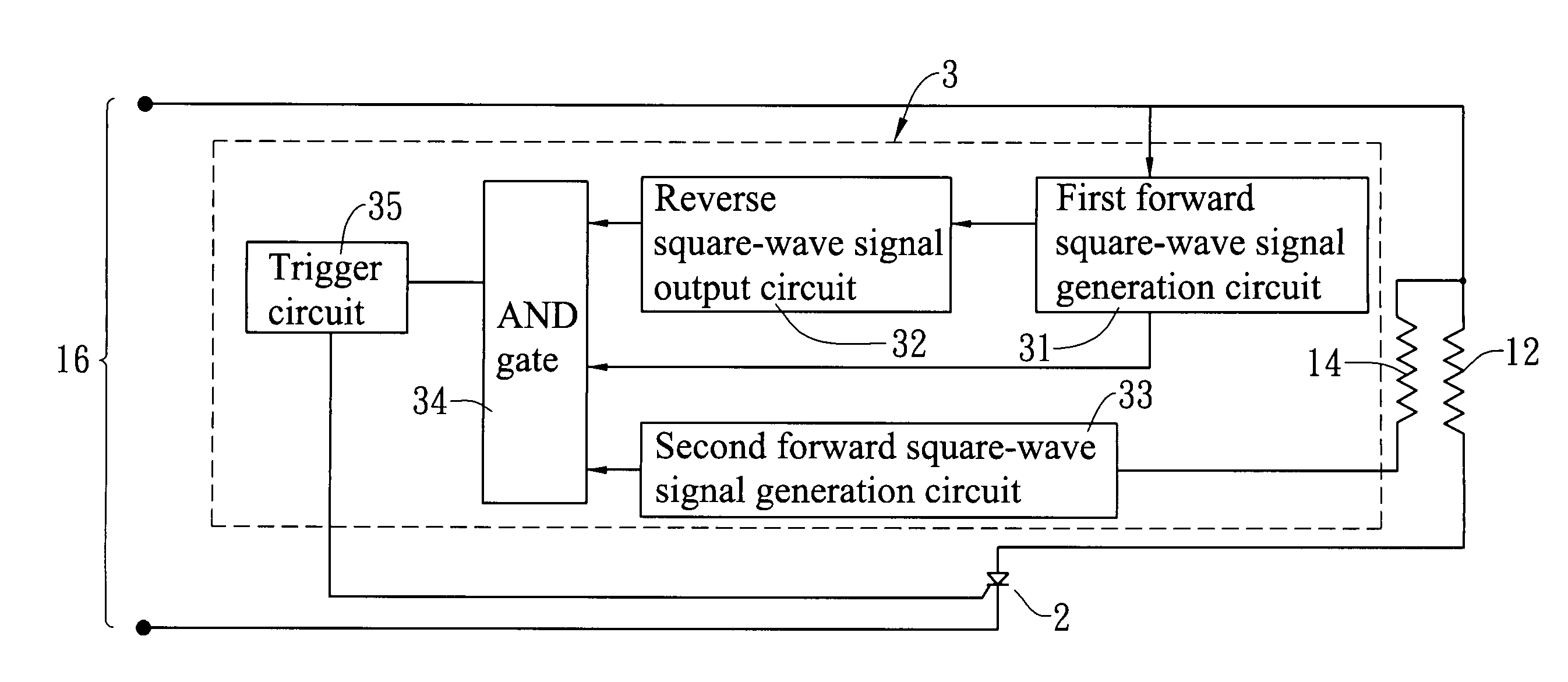 Temperature-control circuit of a heating line and a temperature-control method thereof