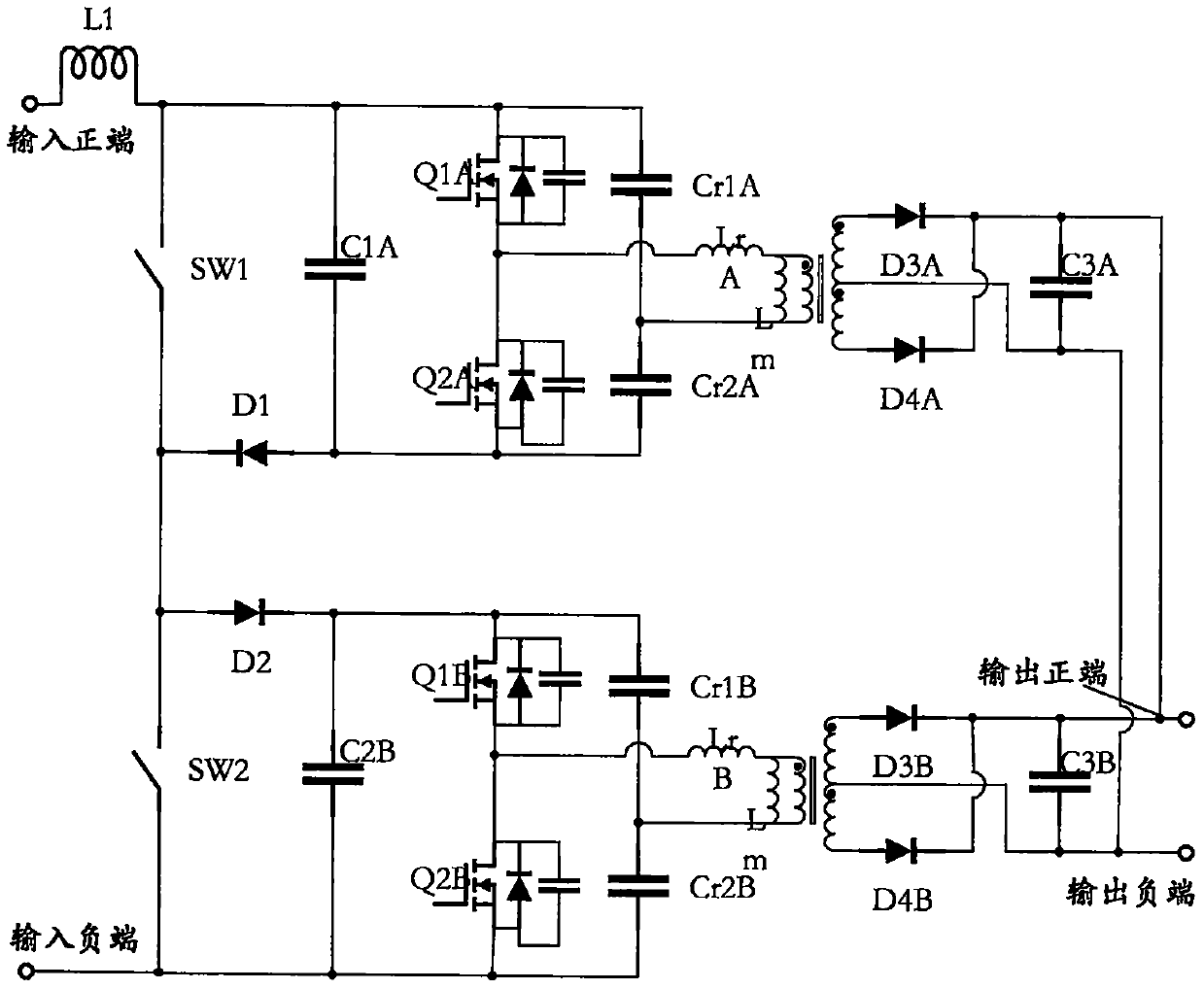 A dc-dc conversion circuit