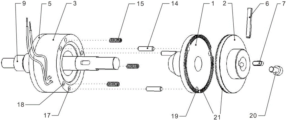 Tooth engaged power-off brake