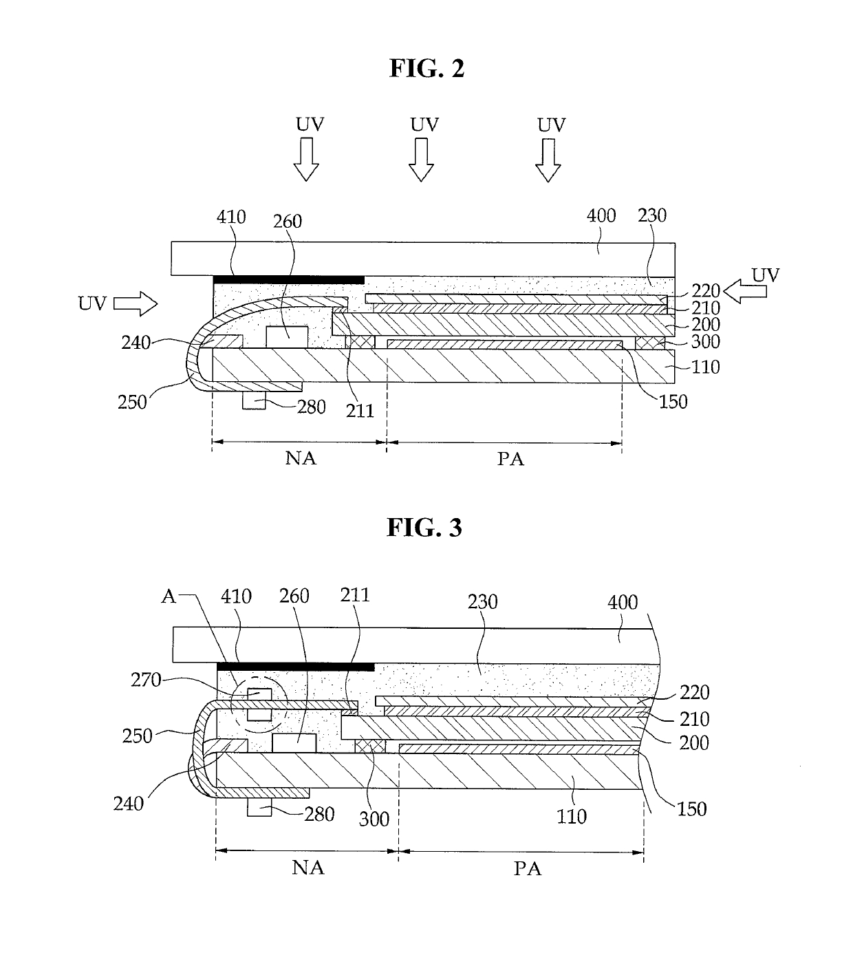 Display device including a light source unit at a pad area of a first substrate