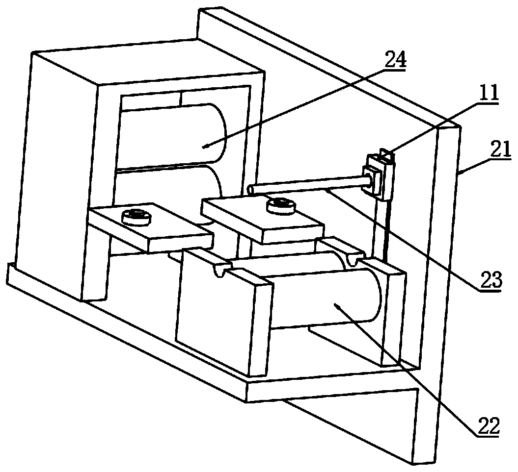 Double-station production steel belt rounding and welding flanging machine