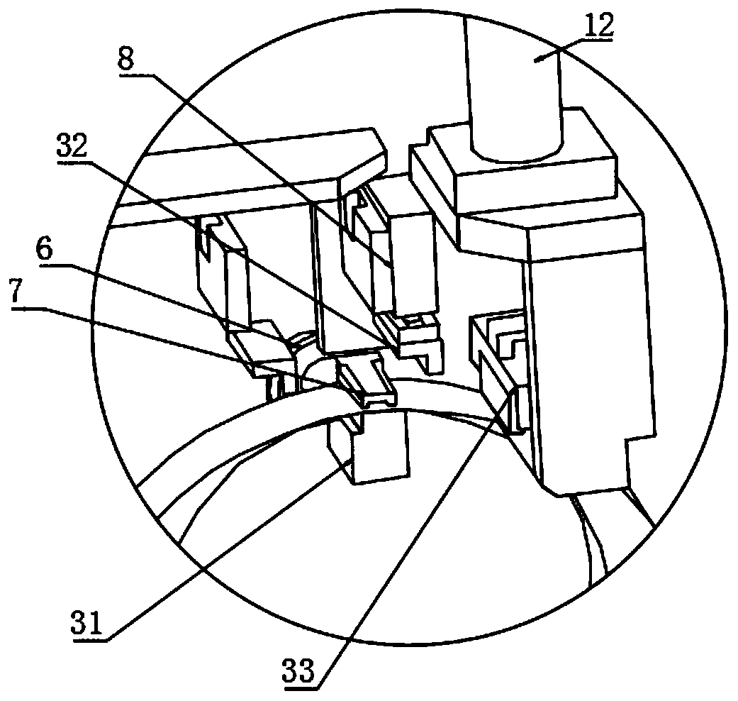 Double-station production steel belt rounding and welding flanging machine