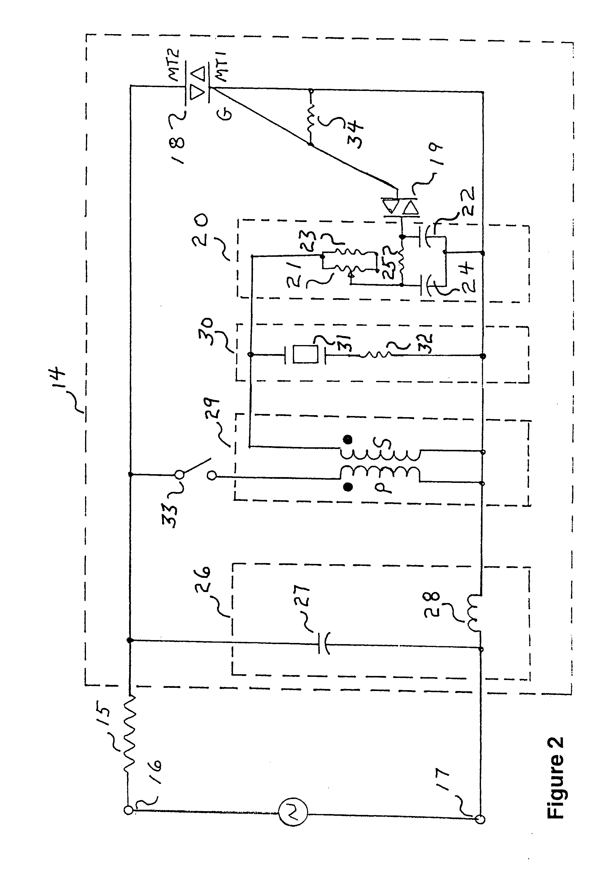 Triac-based, low voltage AC dimmer