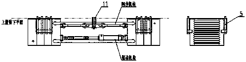 Long-stroke screw rod locking mechanism on hydraulic press dedicated to SMC composite