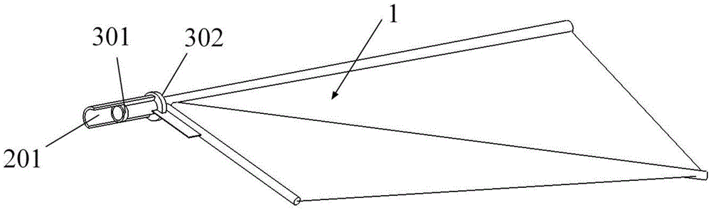 A flapping rotor with an angle of attack control device